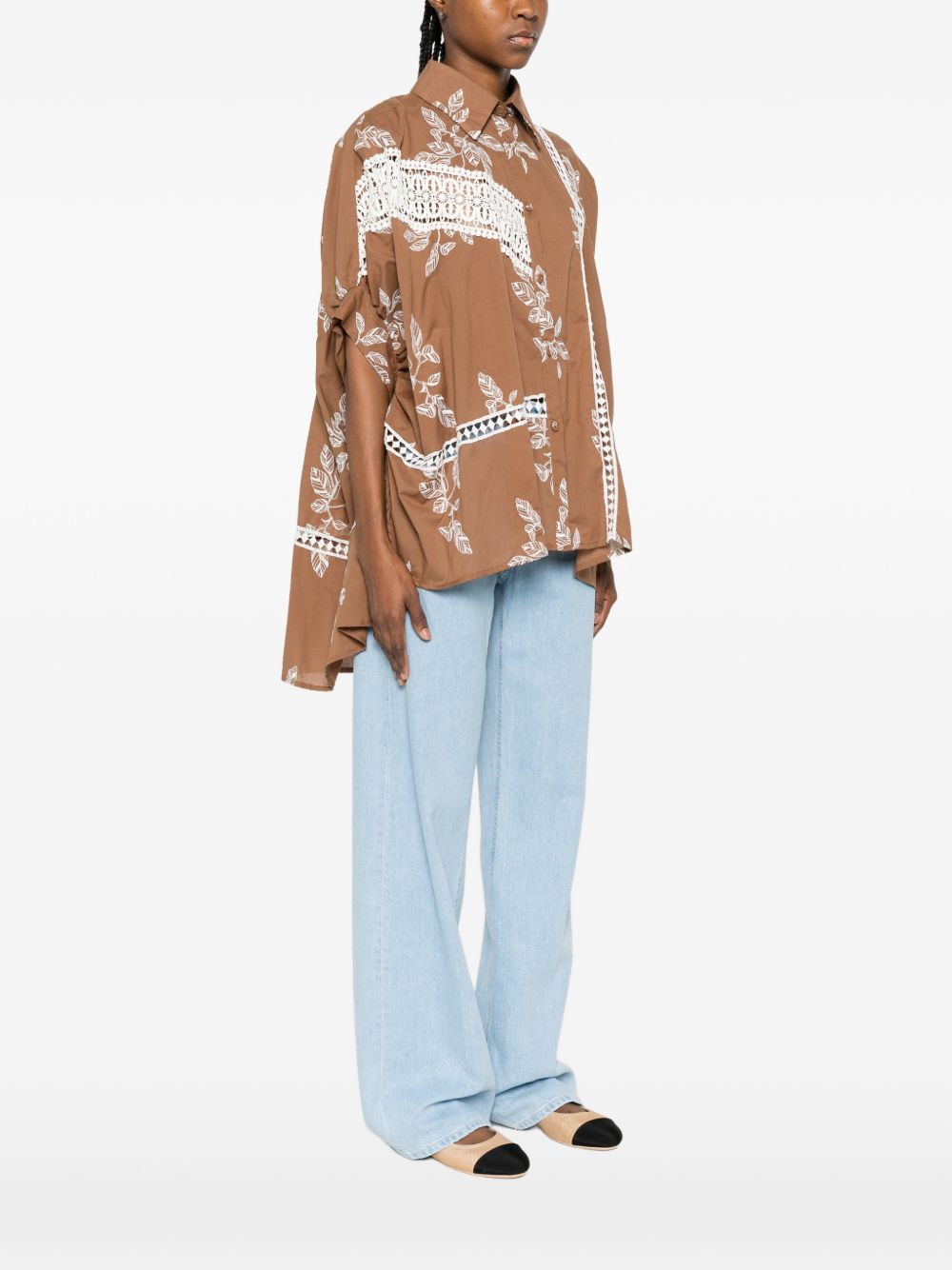 Chemise en coton imprimé Bye