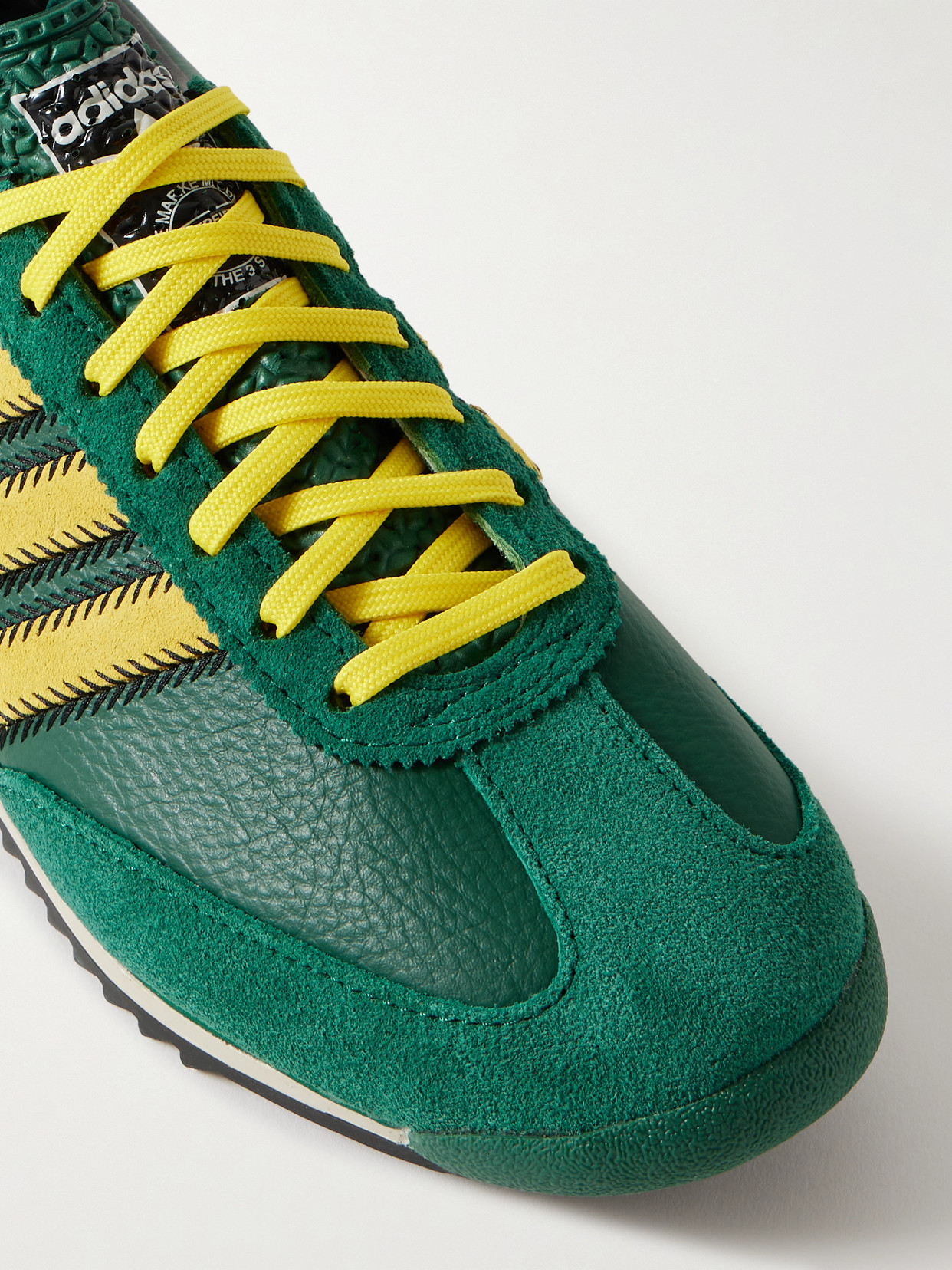 Sl 72 Og Suede And Leather Sneakers - Green