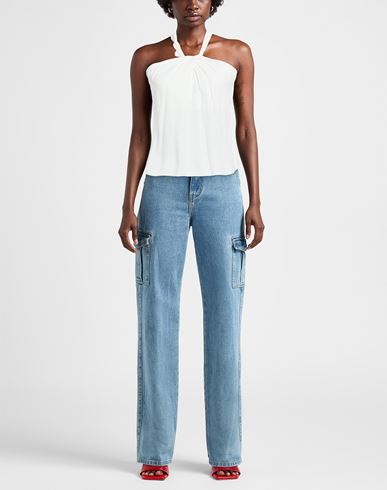 Woman Top White Size 2 Viscose