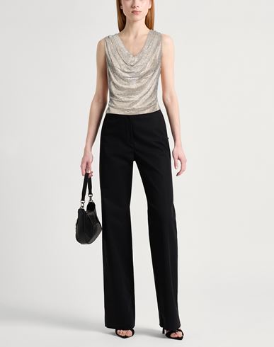 Woman Top Silver Size 4 Polyamide, Elastane, Glass