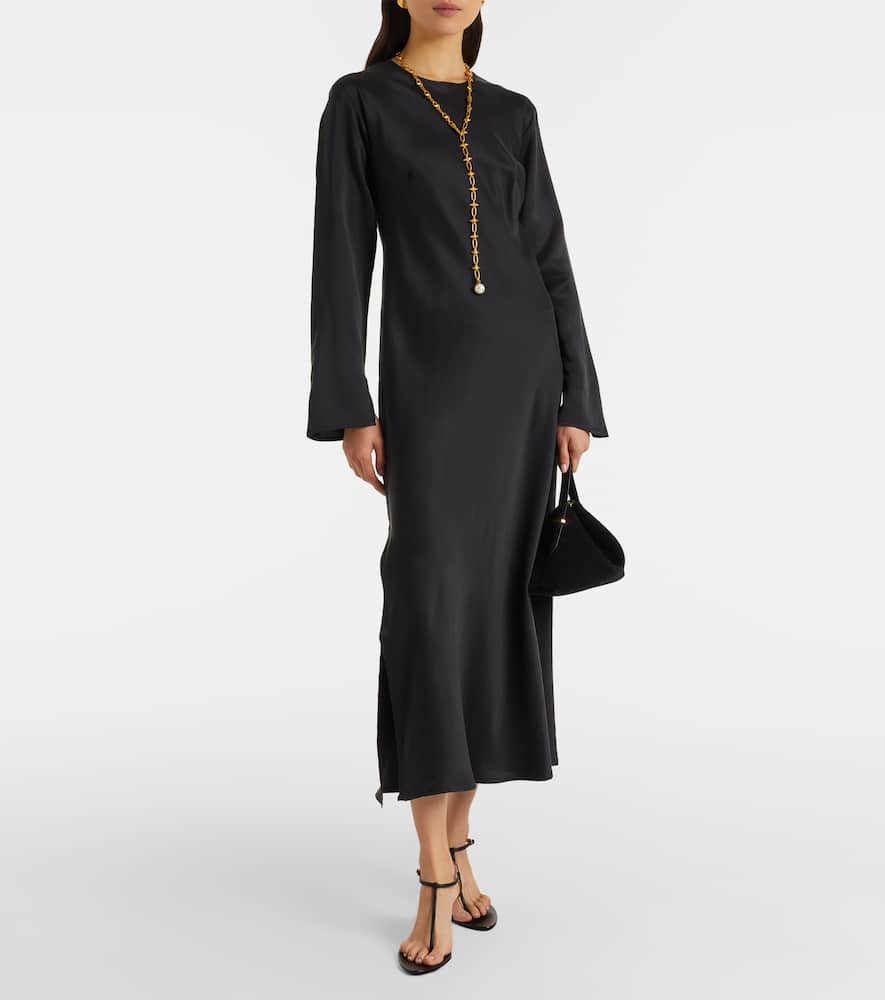 Salina silk charmeuse maxi dress