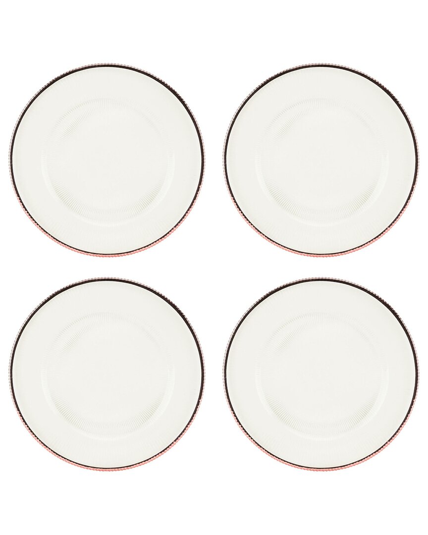 Set of 4 Markle Ribbed Glass Chargers