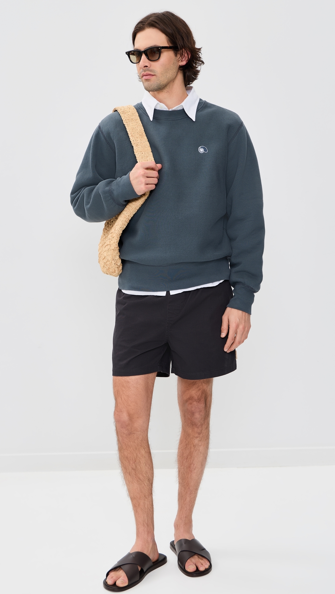 Crewneck Sweatshirt Slate Blue