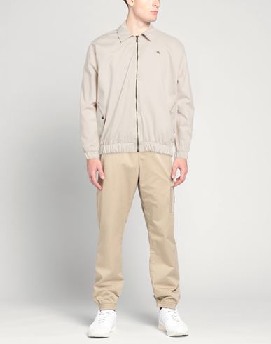 Man Jacket Beige Size L Cotton, Nylon, Elastane