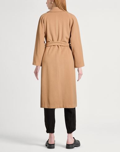Woman Coat Camel Size 6 Virgin Wool, Polyamide, Cashmere
