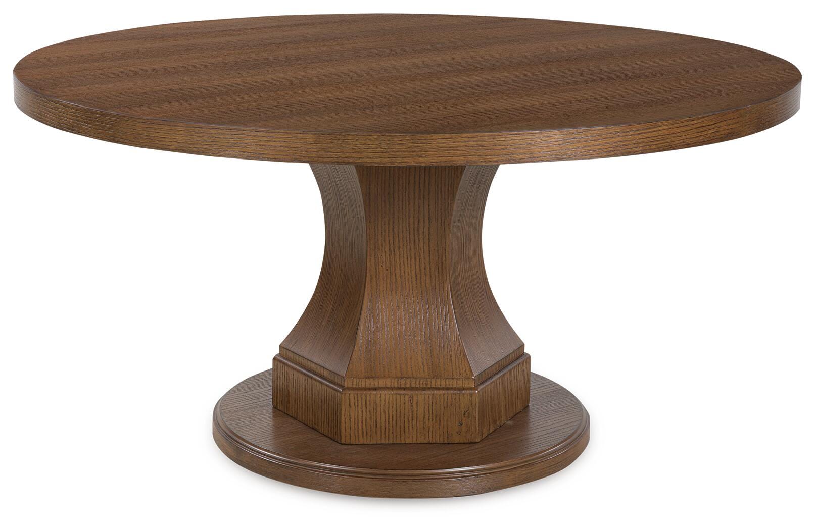 Jorlaina Round Dining Table, Brown