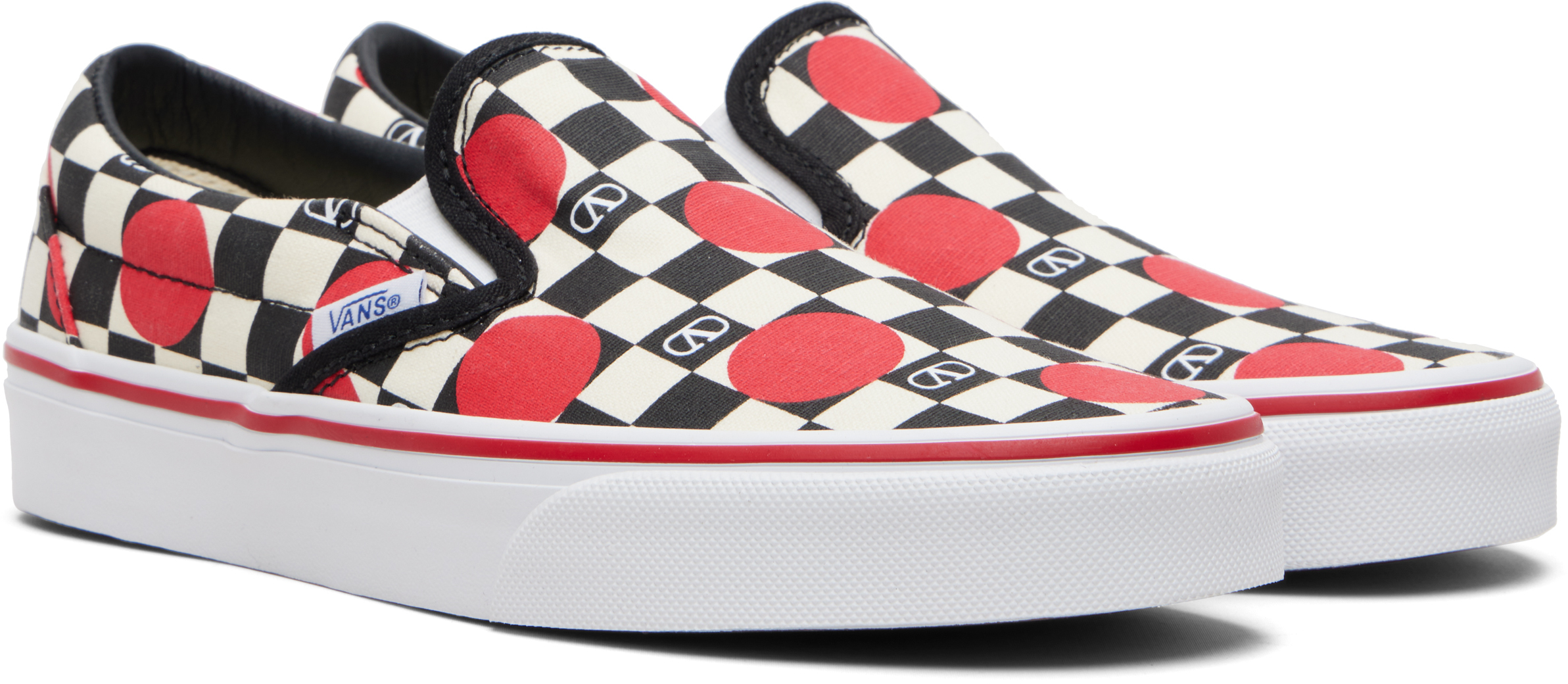 Off-White Vans Edition VLogo Checkerboard Print Slip-on Sneakers