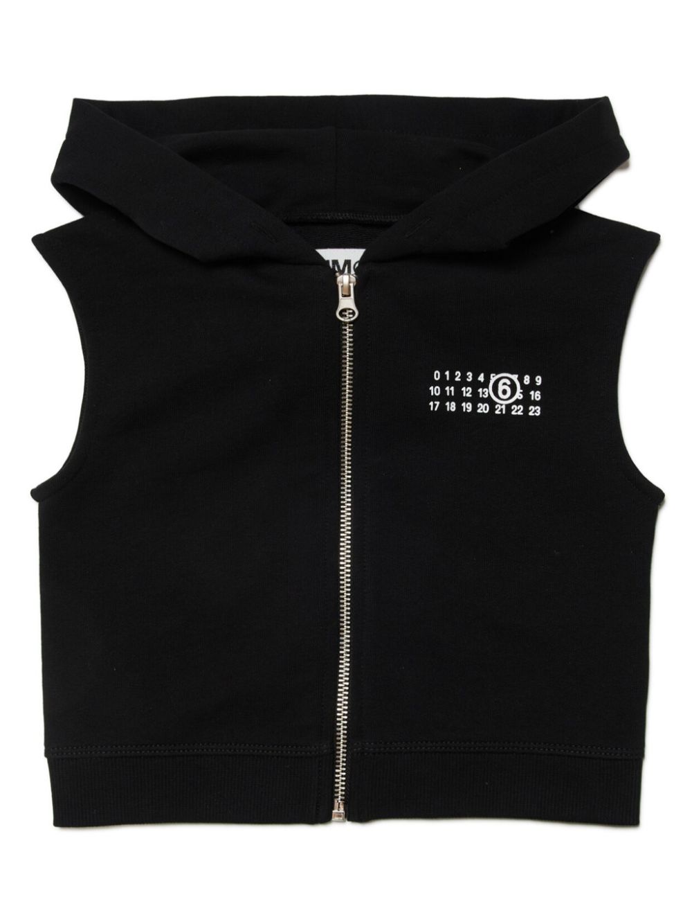 Logo-print cotton gilet - Grey