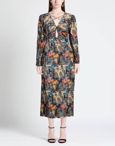 Woman Maxi dress Black Size M Cotton