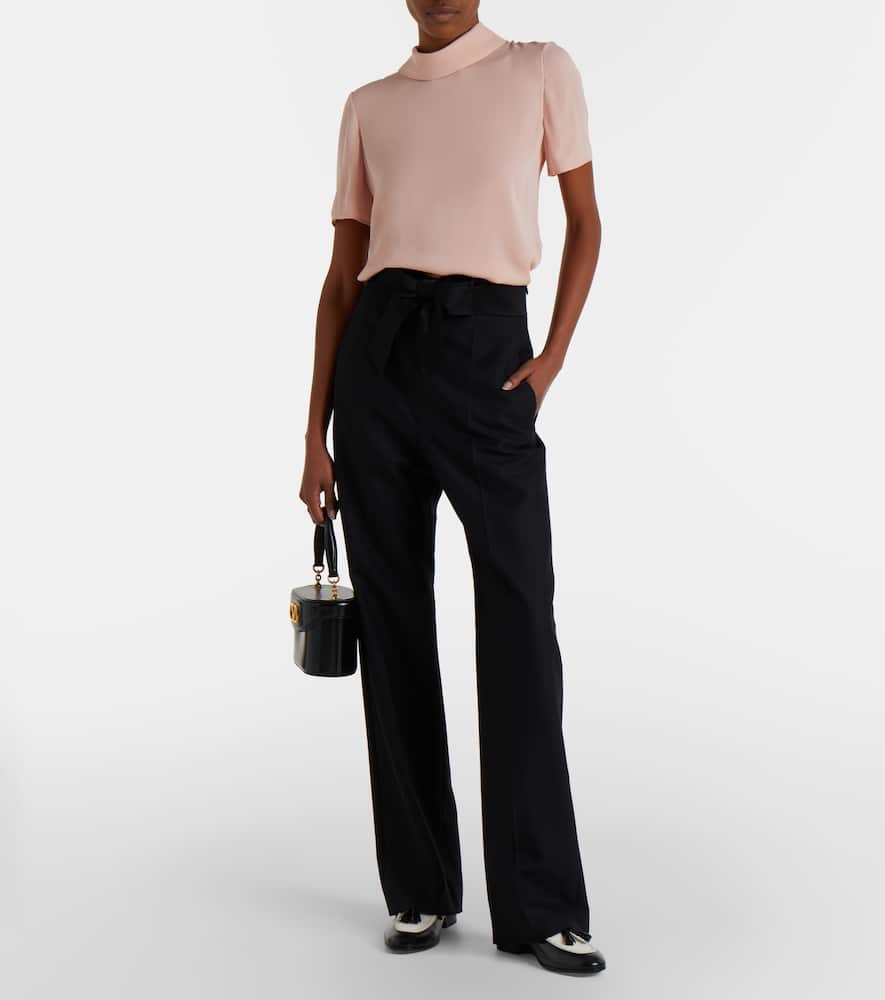 Silk georgette top