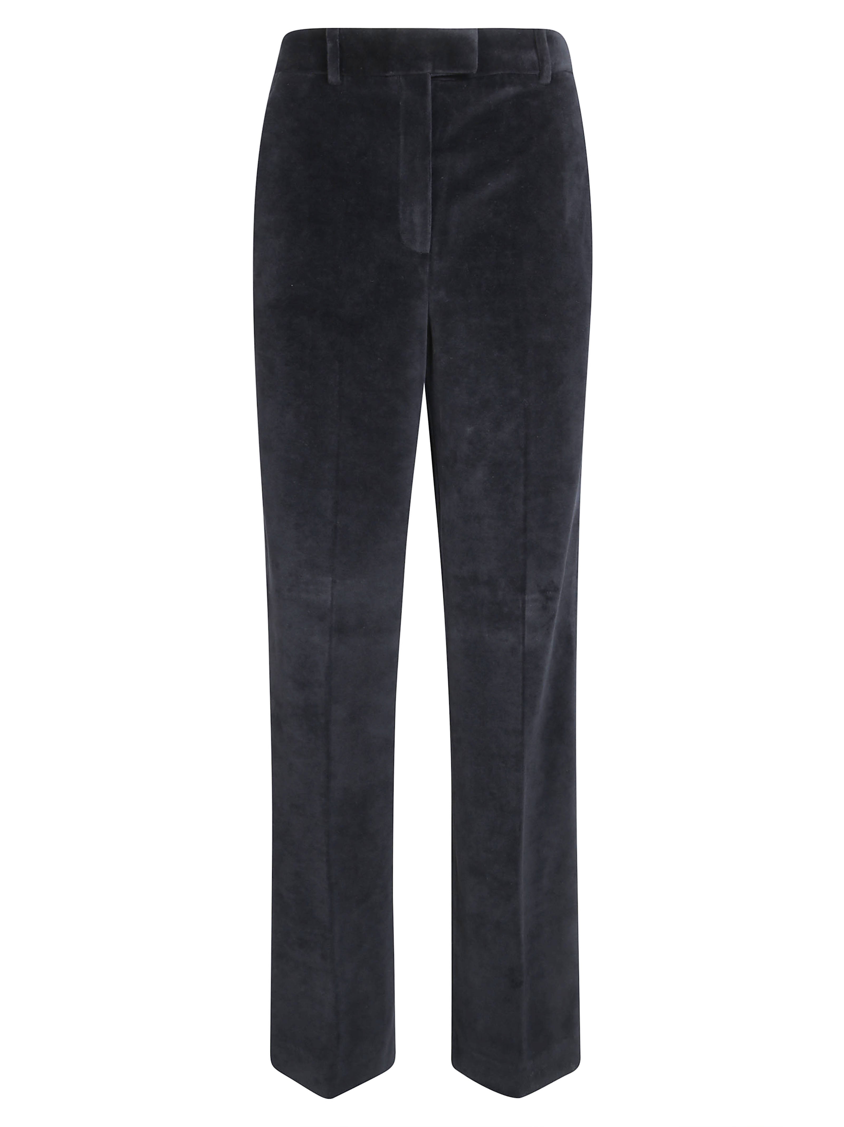 Women's Straight-Leg Smooth Velvet Pants