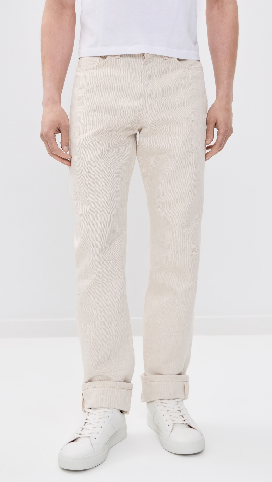 True Guy Tabi Selvedge Jeans Off White