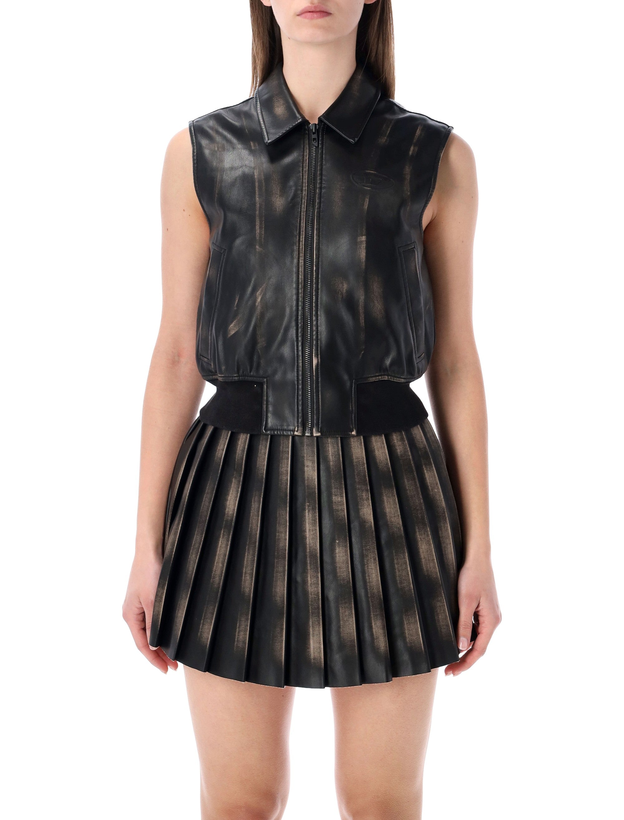 Sleeveless Bomber Jacket