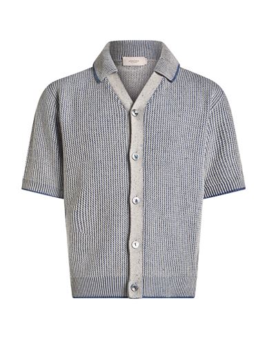 Man Shirt Blue Size M Cotton, Linen, Cashmere