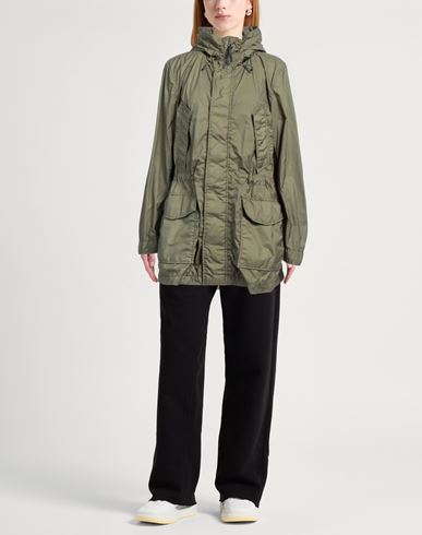 Woolrich Woman Overcoat & Trench Coat Military green Size L Polyamide