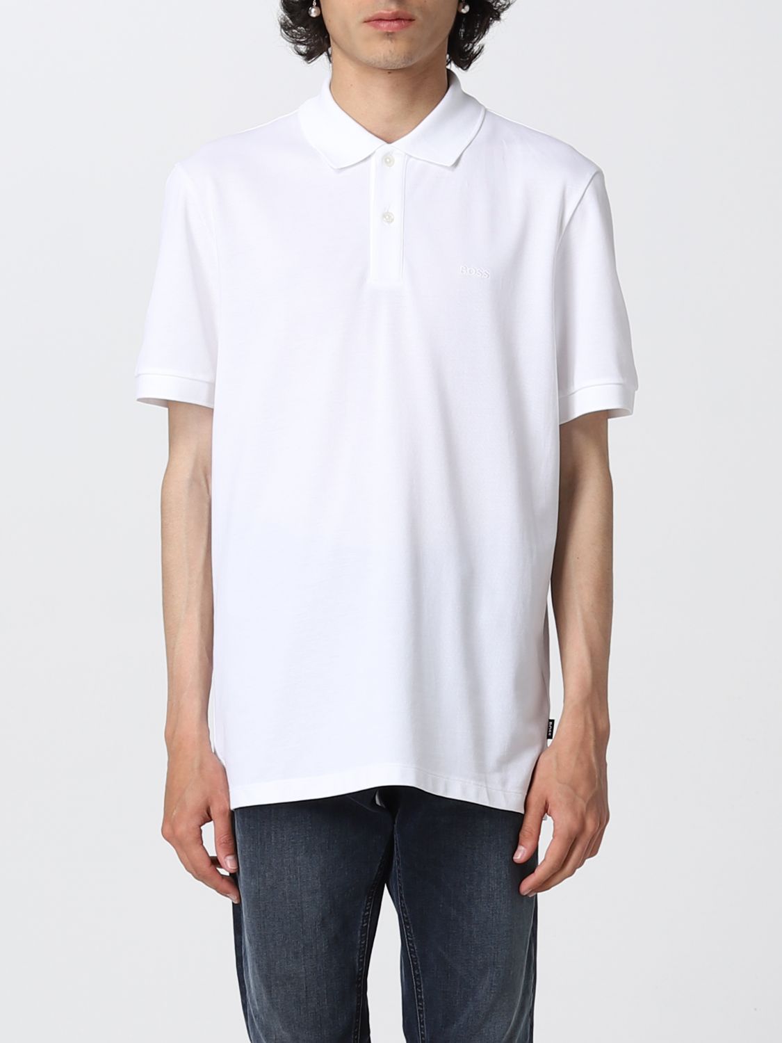 Polo Shirt Men colour White