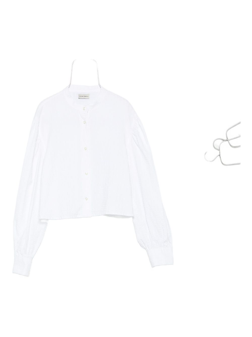 Button-cuffed blouse - White