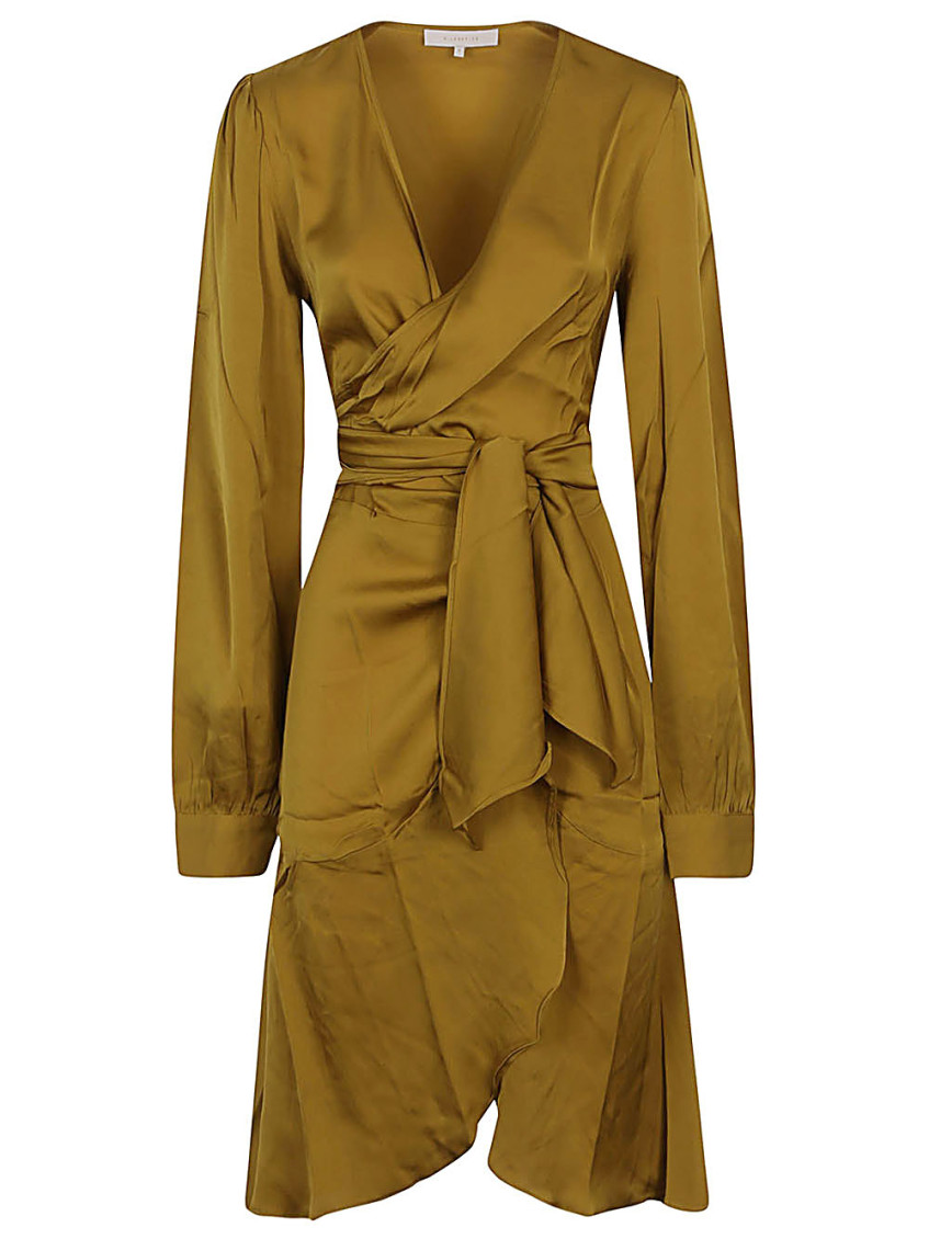 Golden Ananda silk short dress