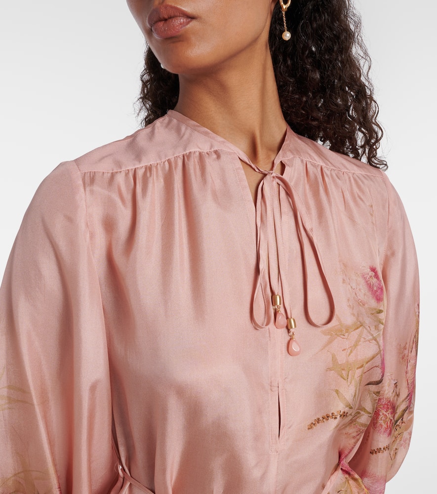 Cascadian floral silk tunic