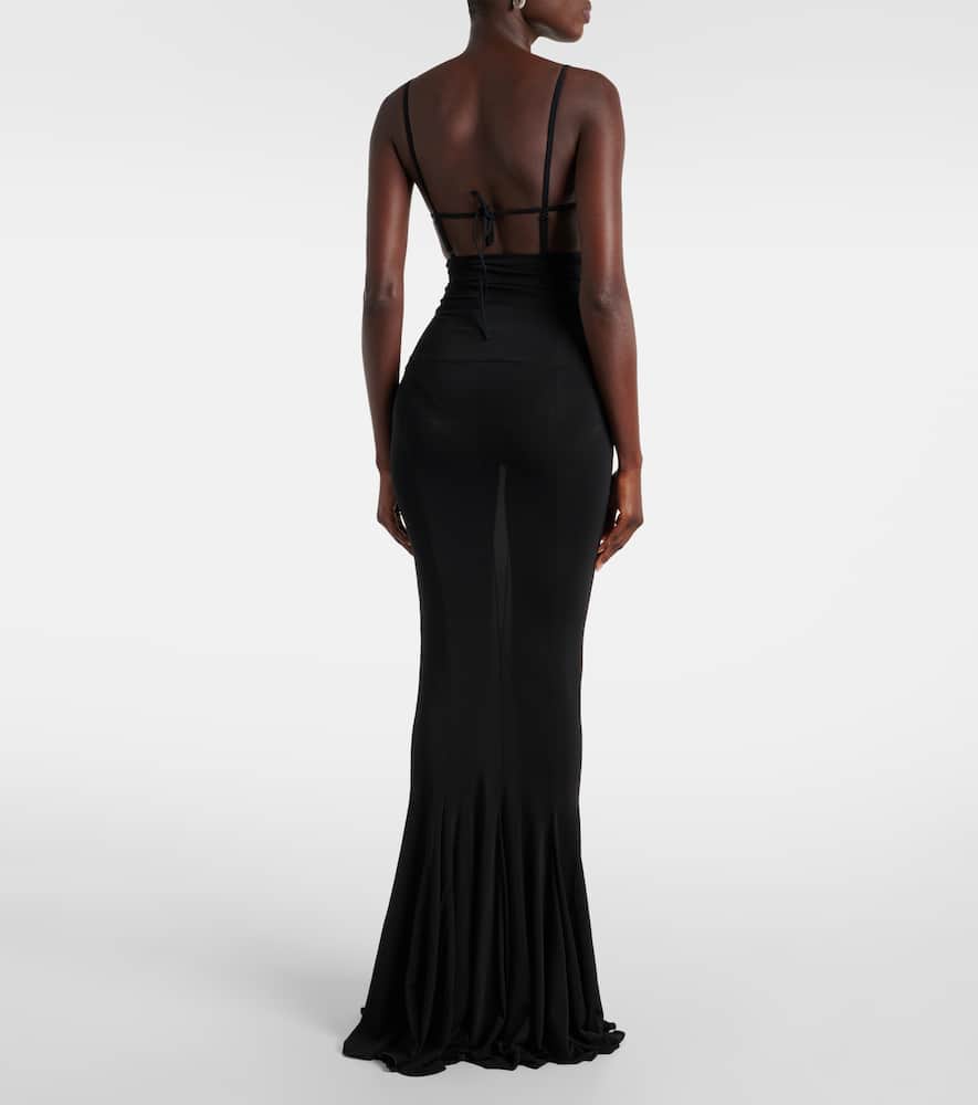 Jersey maxi skirt