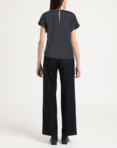 Woman Top Charcoal Size 2 Cotton, Polyamide, Elastane