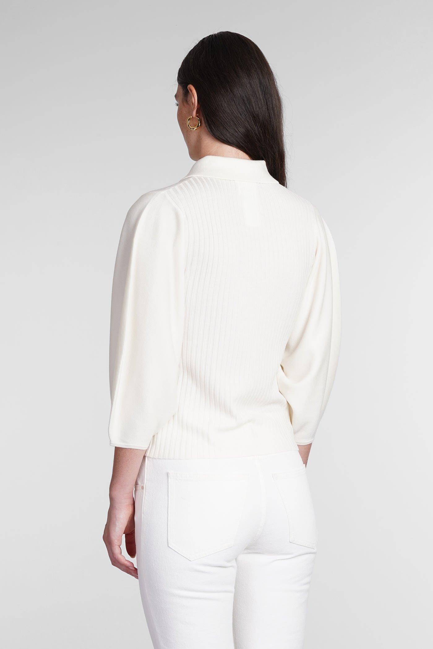 Knitwear In Beige Wool