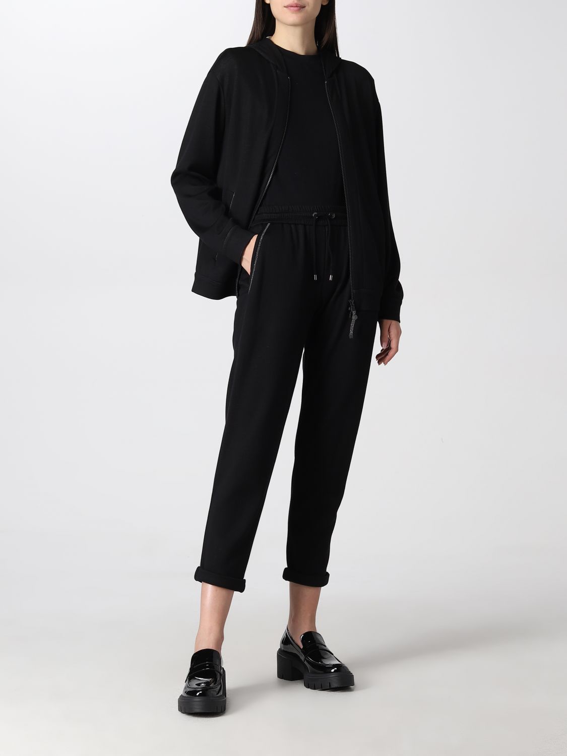 Sweatshirt Women colour Black