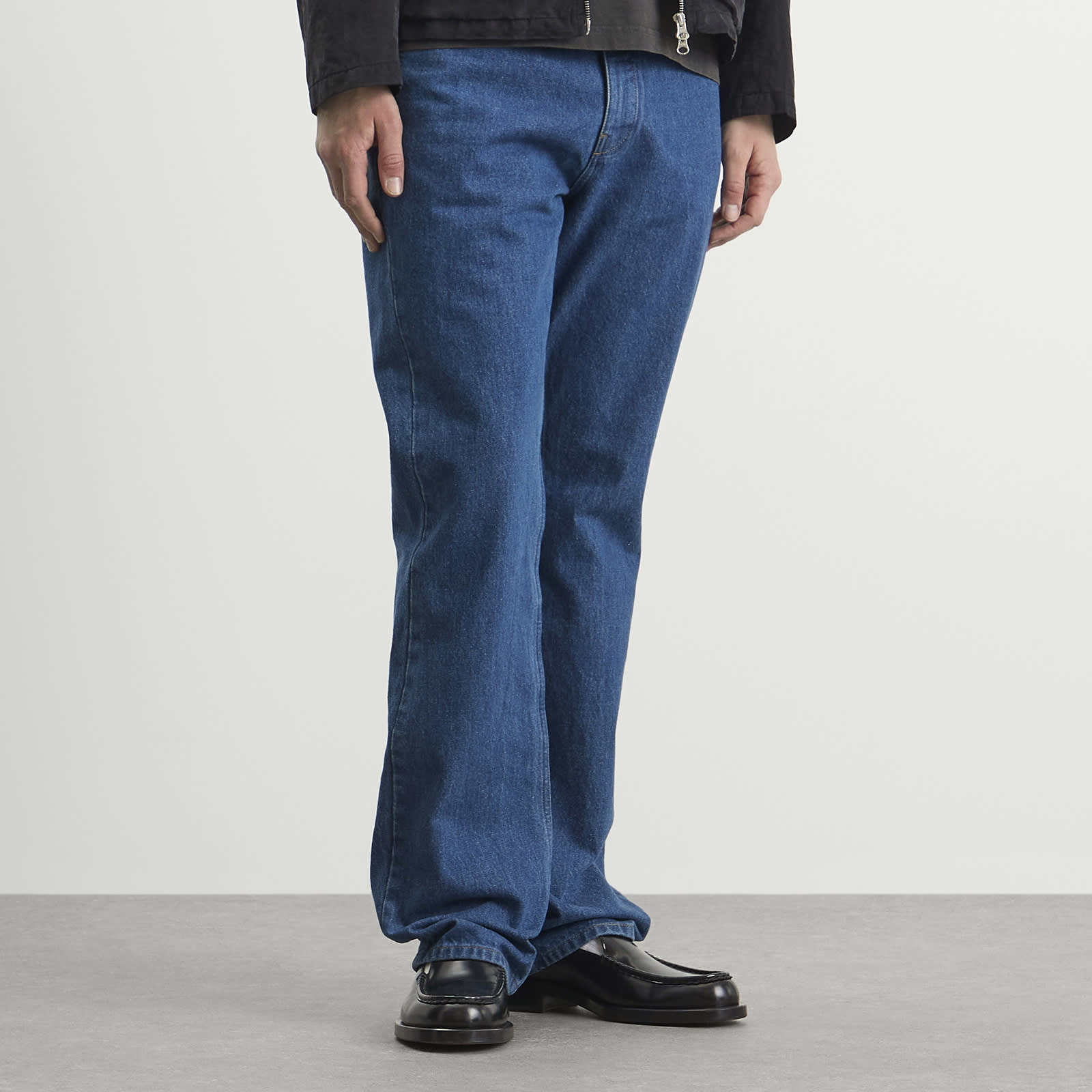 Men's Straight Cut Denim Jeans Medium Denim