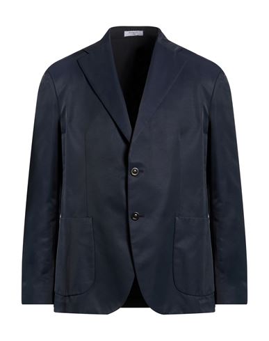 Man Blazer Midnight blue Size 38 Cotton, Polyamide