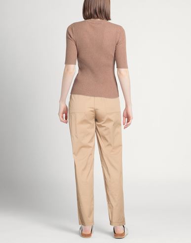Woman Pants Sand Size 10 Cotton, Polyamide, Elastane