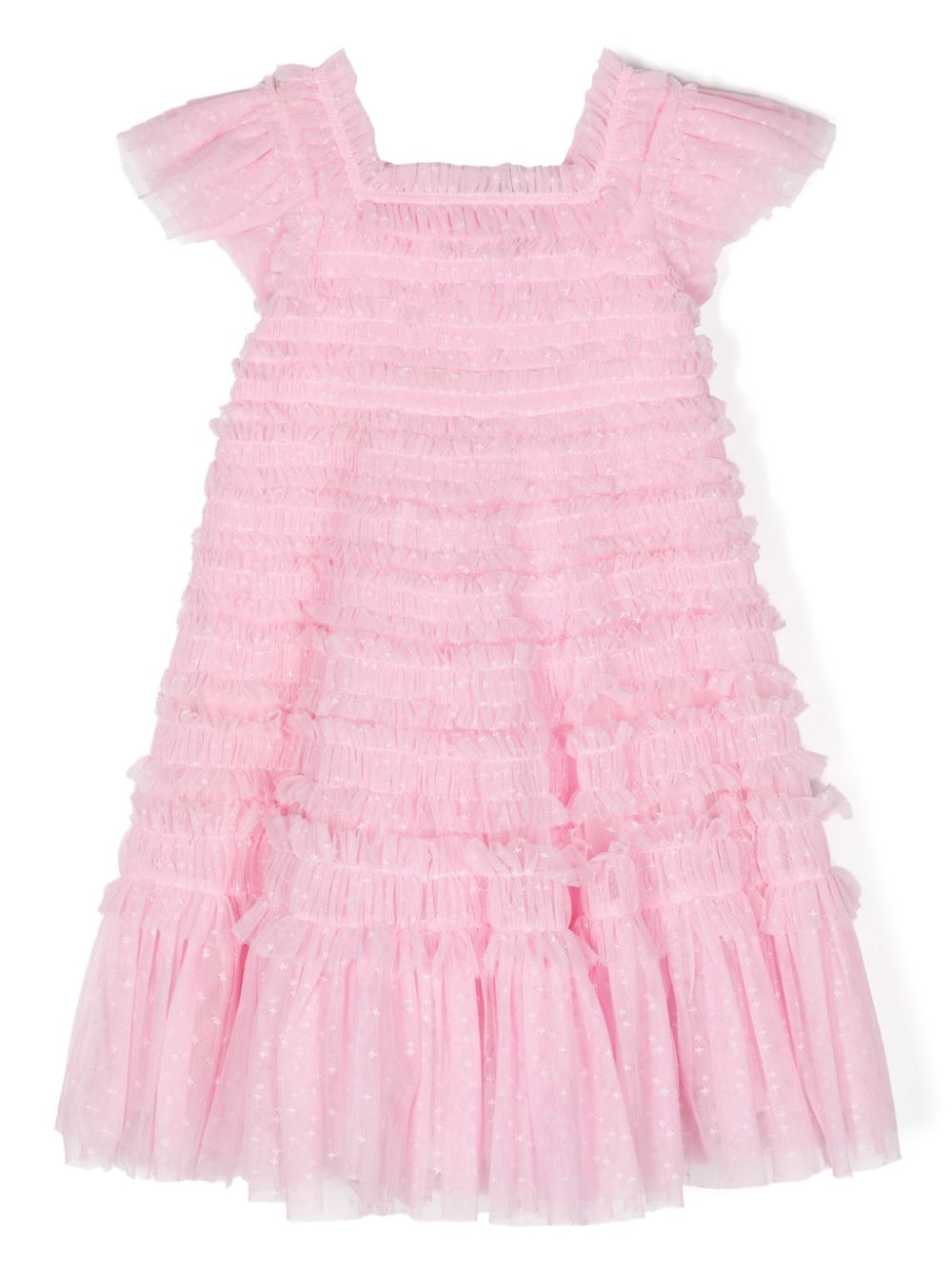 Lisette ruffled tulle dress - Pink