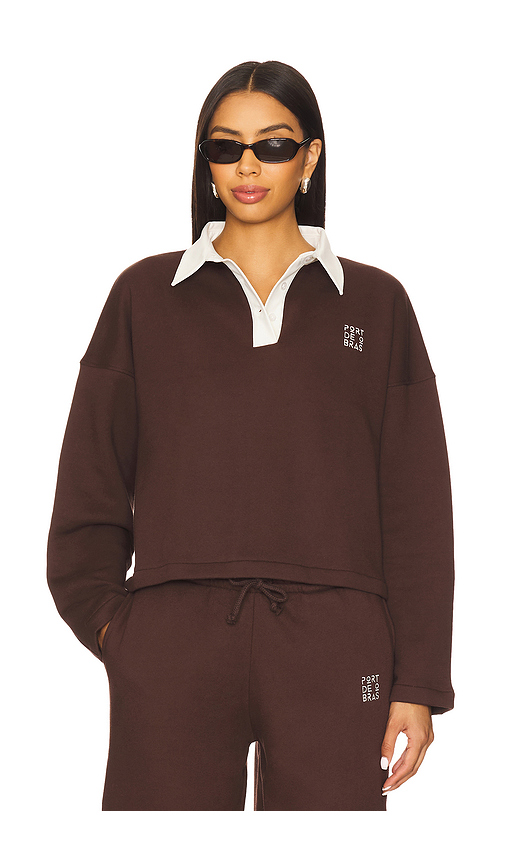 Port de Bras Sofia Sweater in Chocolate. XL. Also in