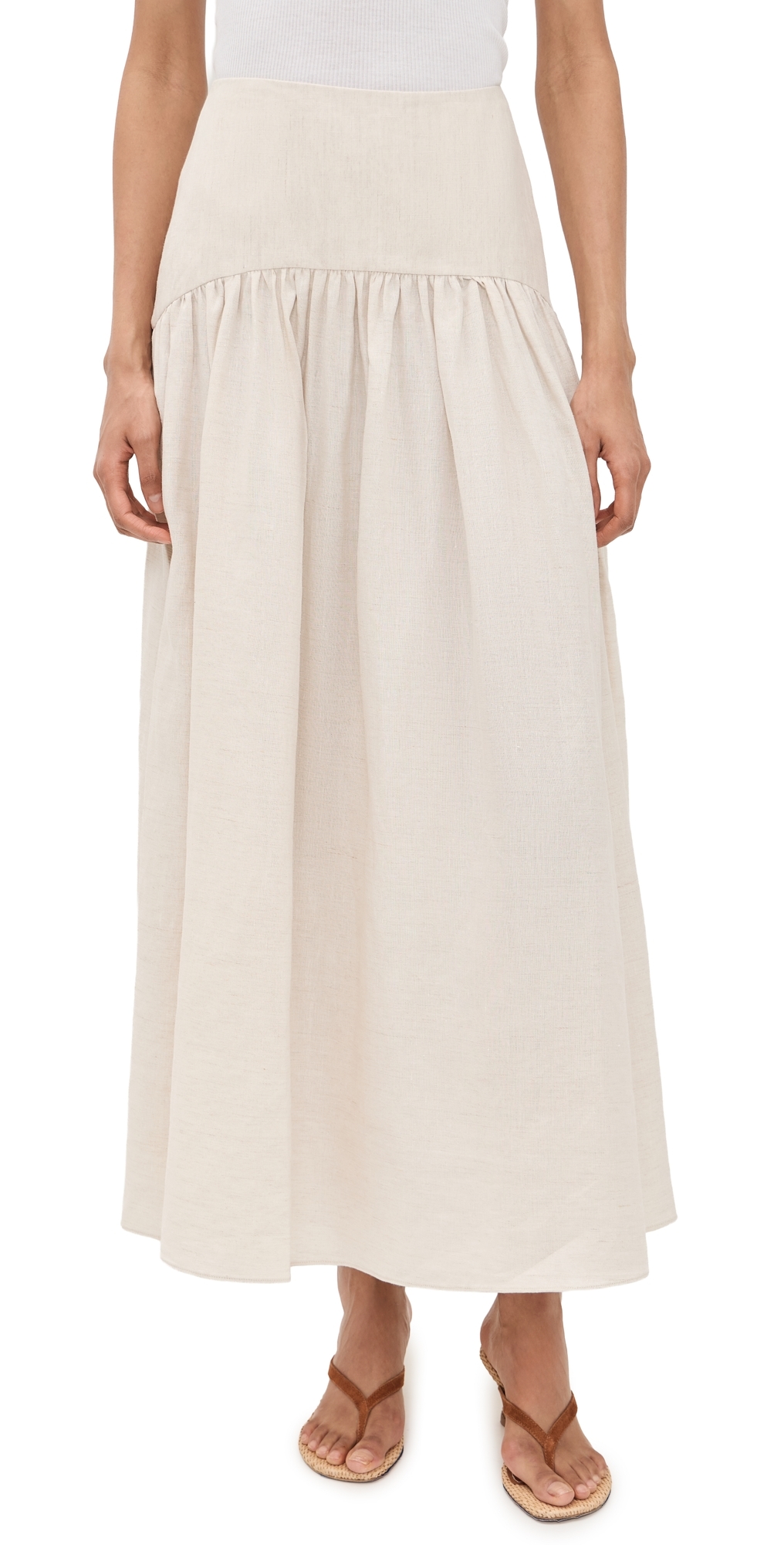 Procida Linen Skirt Natural