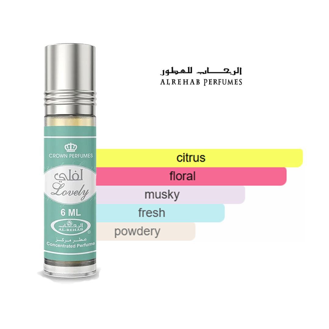 Al rehab crown perfumes Women's Lovely Concentrated Perfume Oil by Al-Rehab in Green