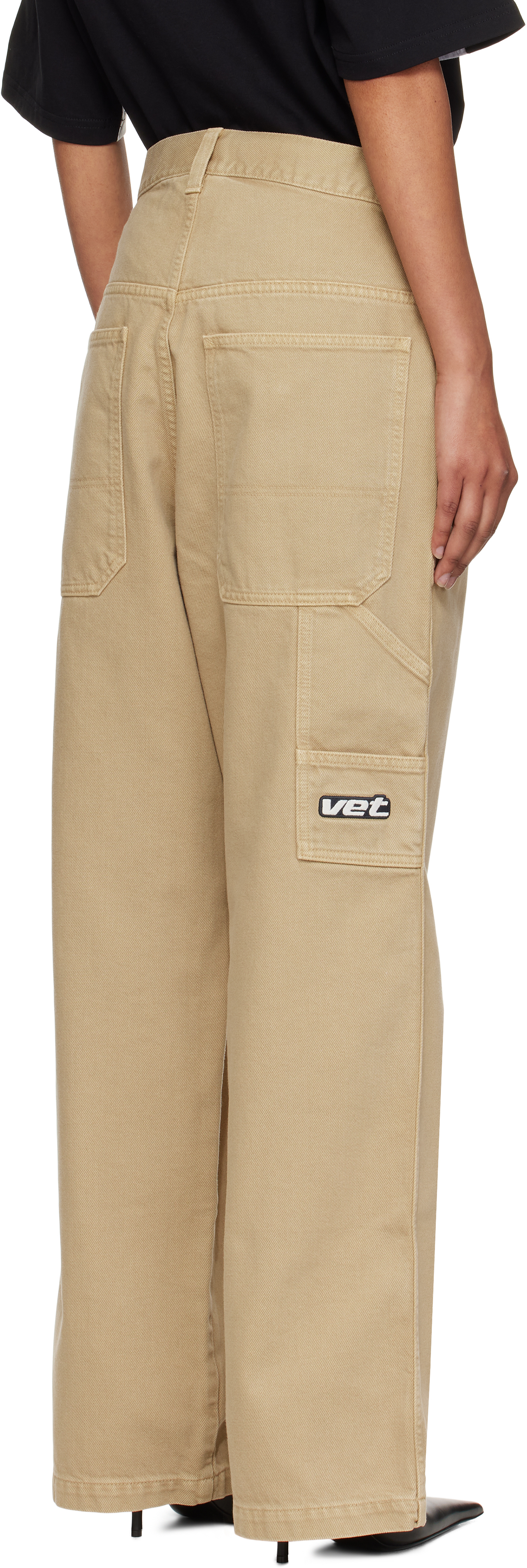 Beige Hip-Hop Jeans
