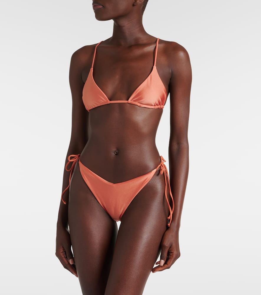 Via triangle bikini top