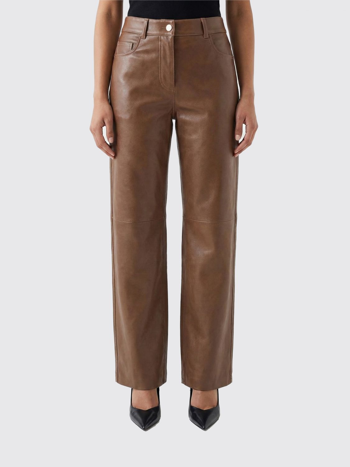 Pants Woman color Brown