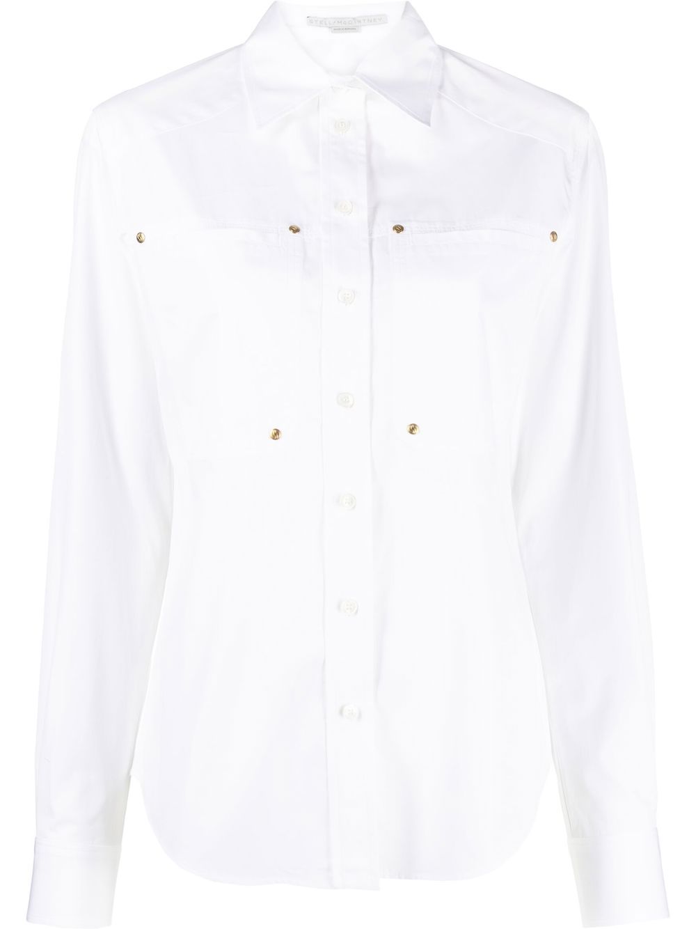 Patch-pocket workwear shirt - White