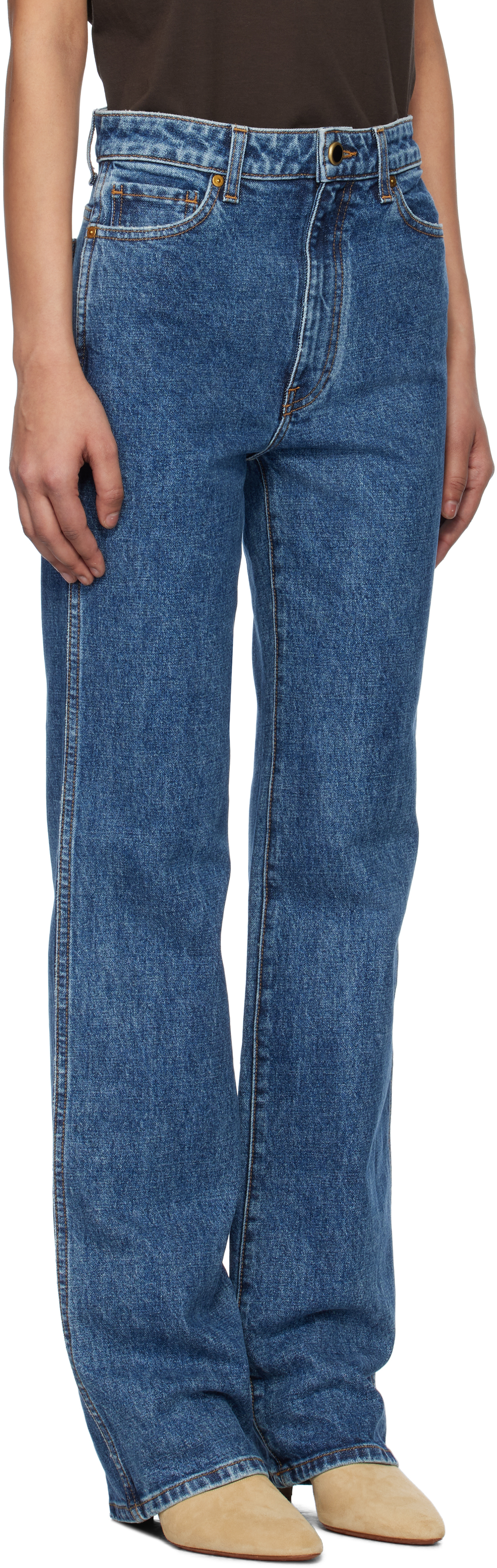 KHAITE Blue Danielle Jeans