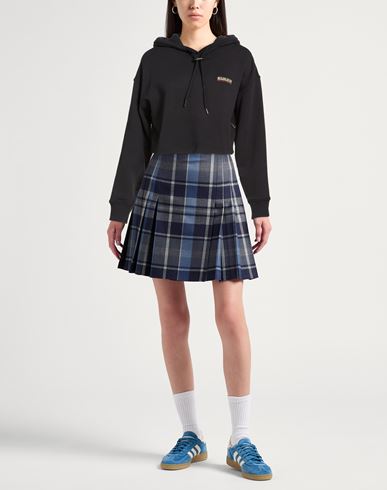 Woman Sweatshirt Black Size XS Cotton, Elastane