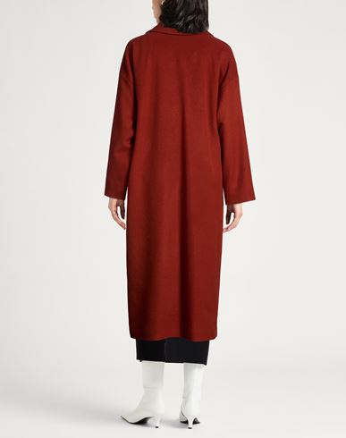 Woman Coat Rust Size S Wool