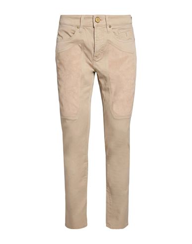 Man Pants Beige Size 30 Cotton, Elastane, Polyester, Polyurethane