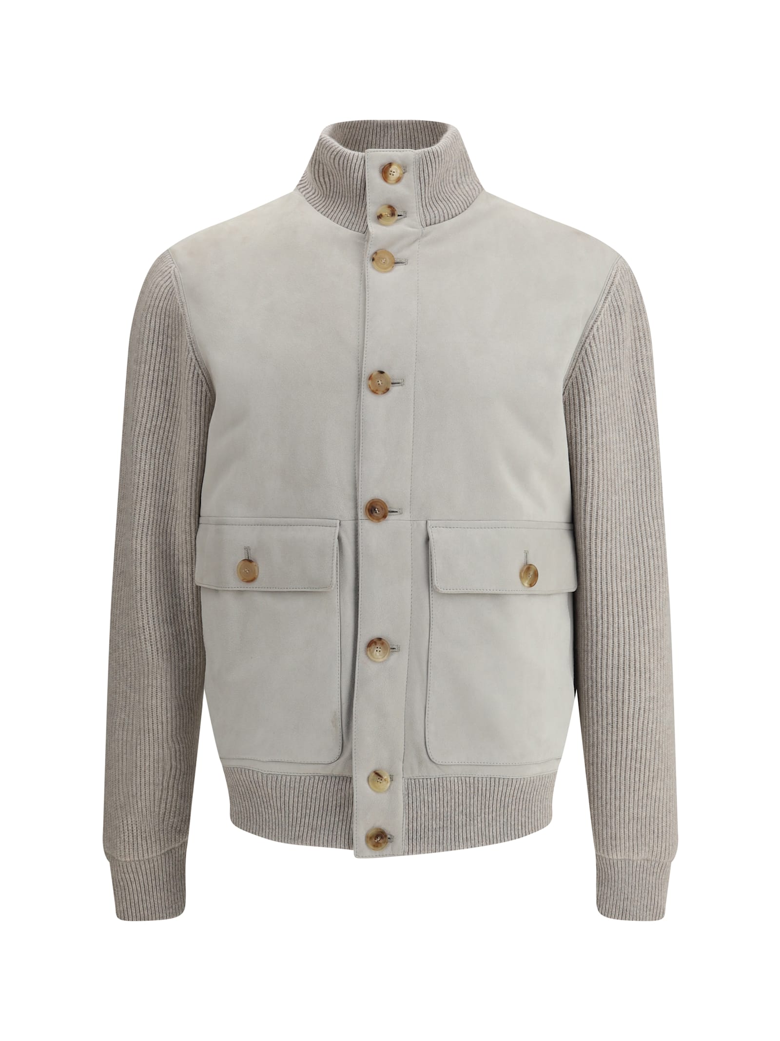 High-neck jacket - Grey