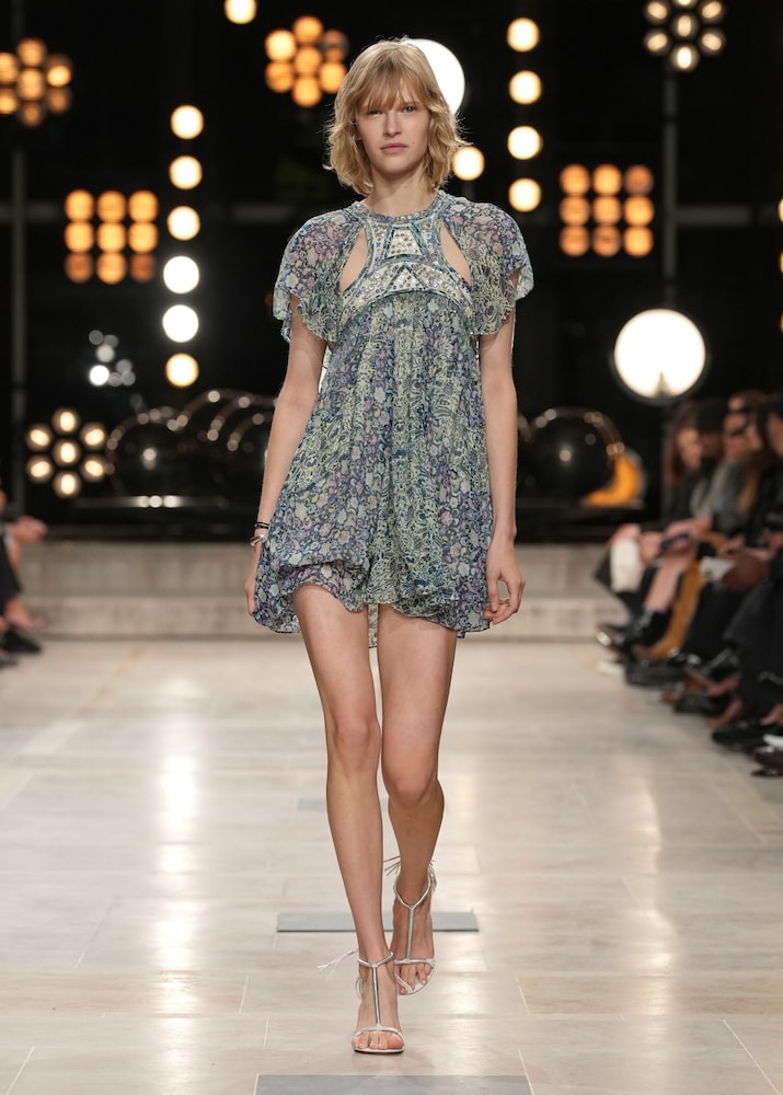 Isabel Marant Odile printed silk minidress