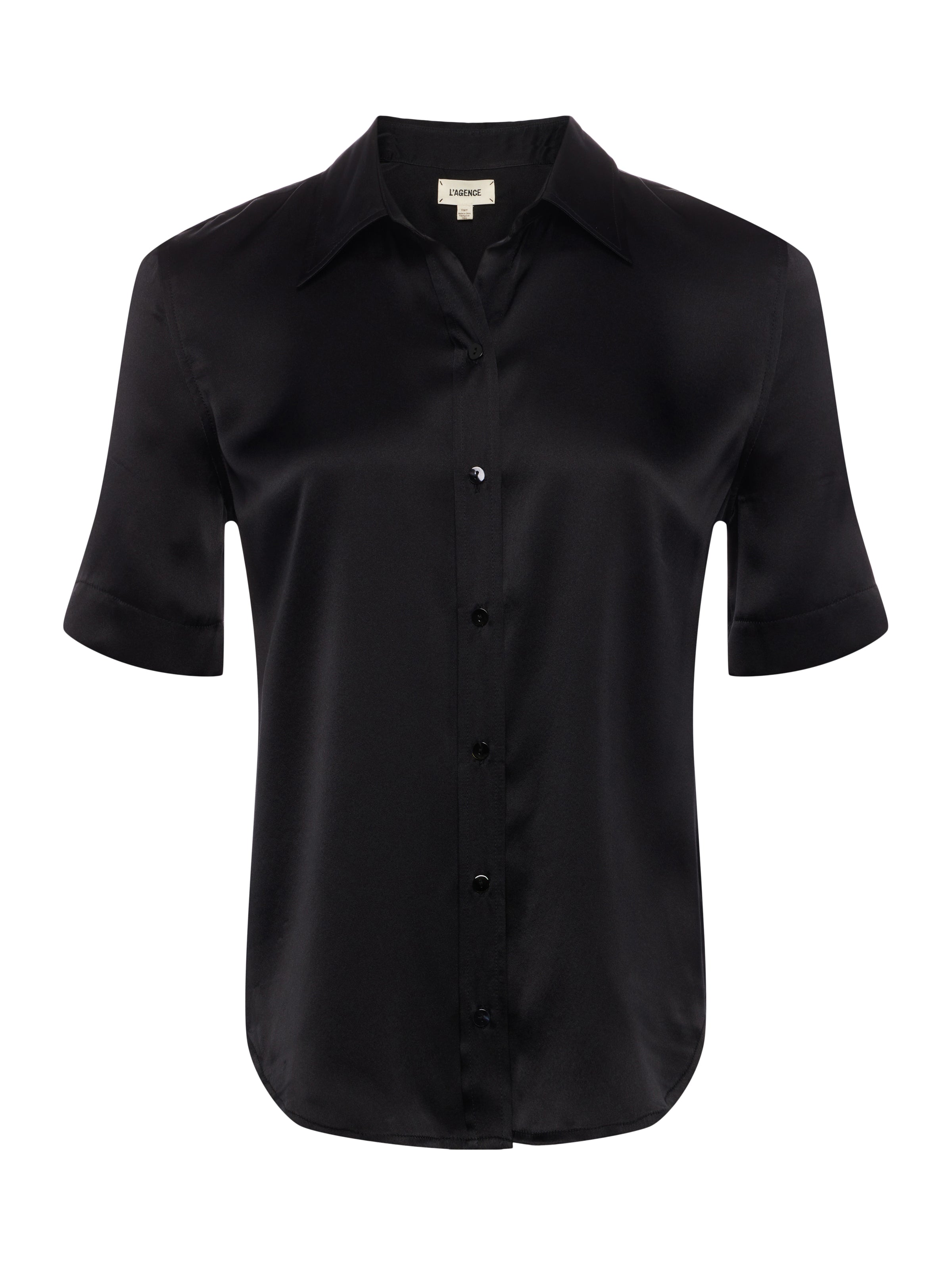 Ellah Silk Blouse Top In Black