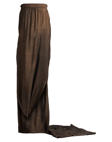 Woman Maxi dress Dark brown Size M Viscose, Cupro