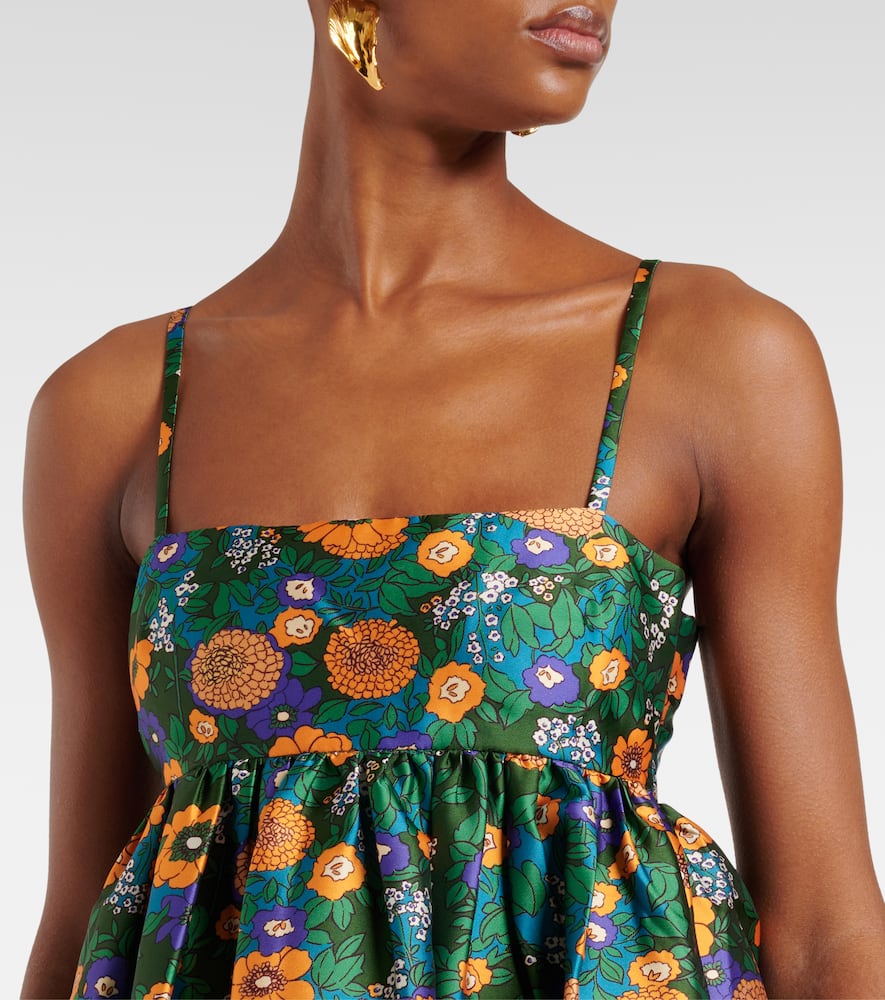 Alémais Printed open-back maxi dress