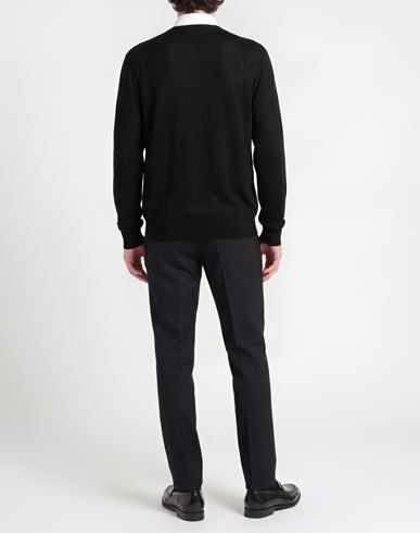 Man Cardigan Black Size 42 Silk