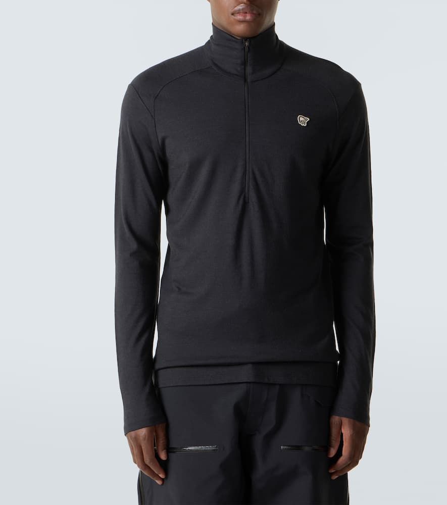 Norrøna Femund wool half-zip ski top