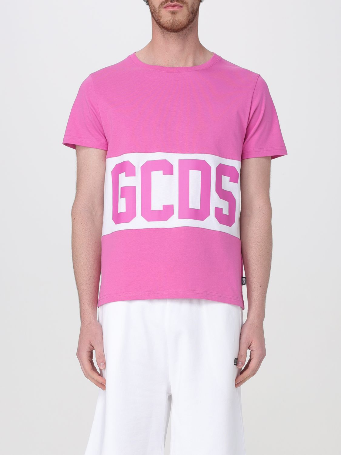 T-Shirt GCDS Men color Fuchsia